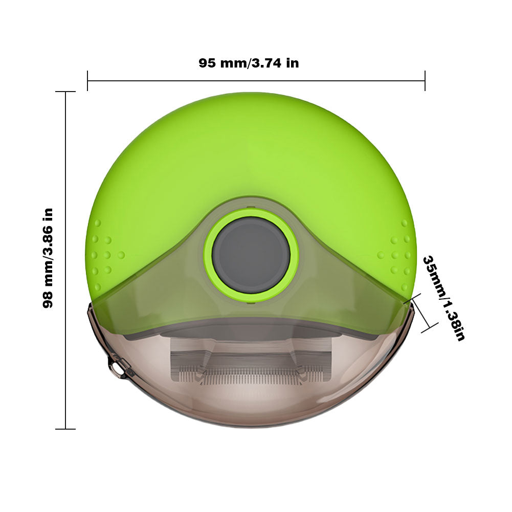 Cepillo El Cepillo Felino plus Para Perro 3 En 1 Deslanador Peine Para Pulgas Color Verde