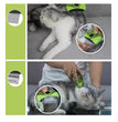 Cepillo El Cepillo Felino plus  Para Perro 3 En 1 Deslanador Peine Para Pulgas Color Verde